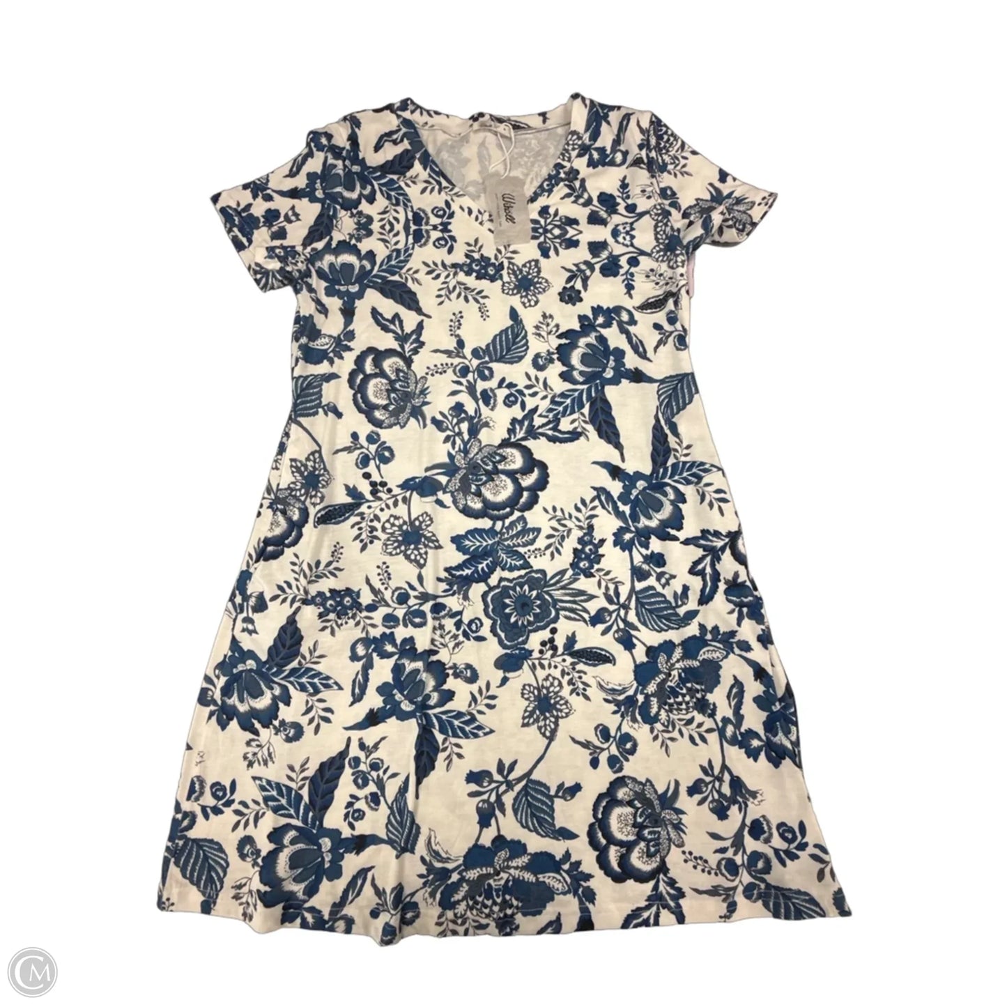Dress Casual Short By Wiholl In Blue & White, Size: M