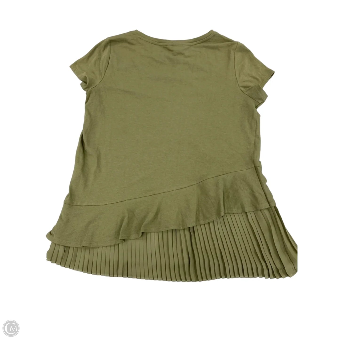 Top Short Sleeve By Simply Vera In Green, Size: S