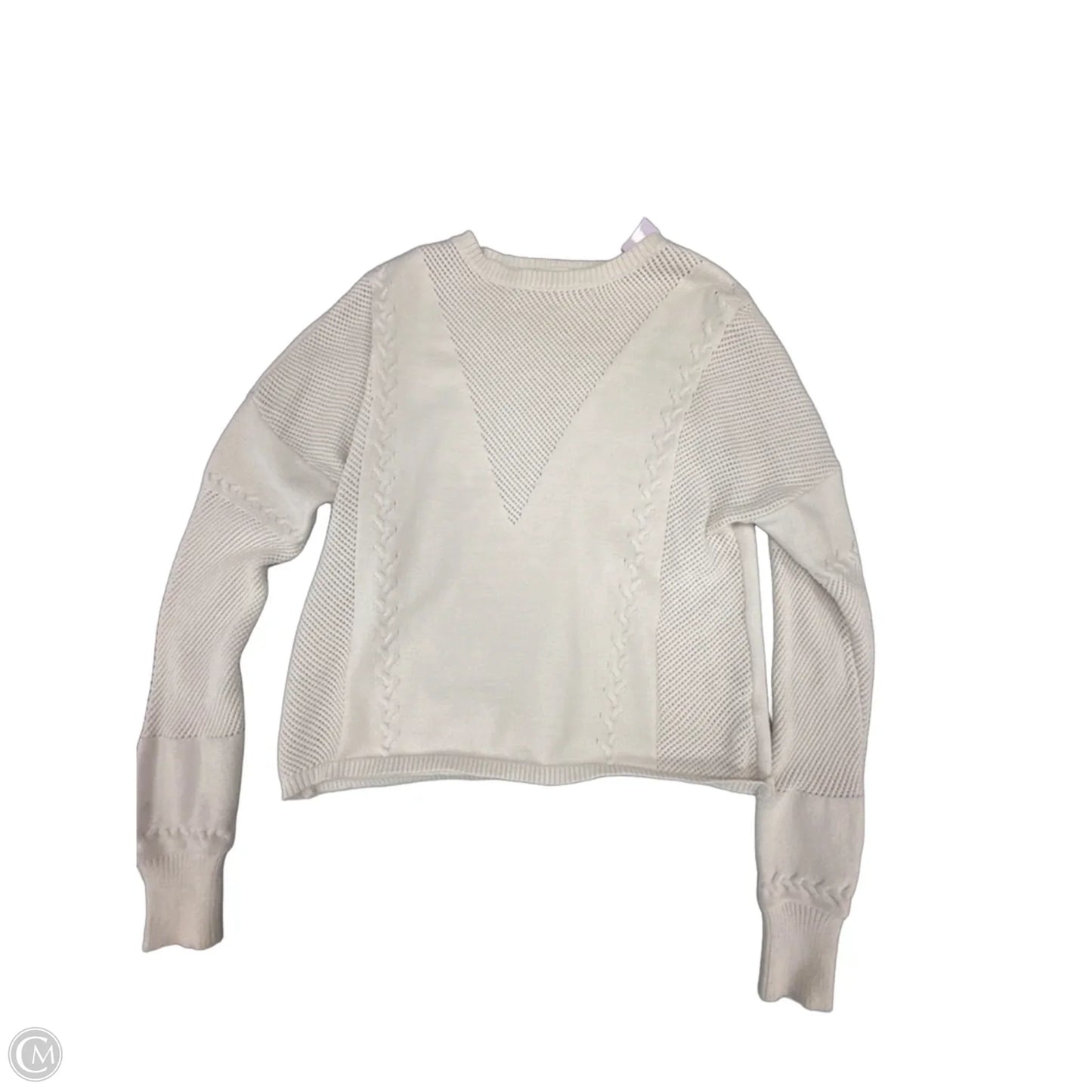 Top Long Sleeve By Mazik In White, Size: S