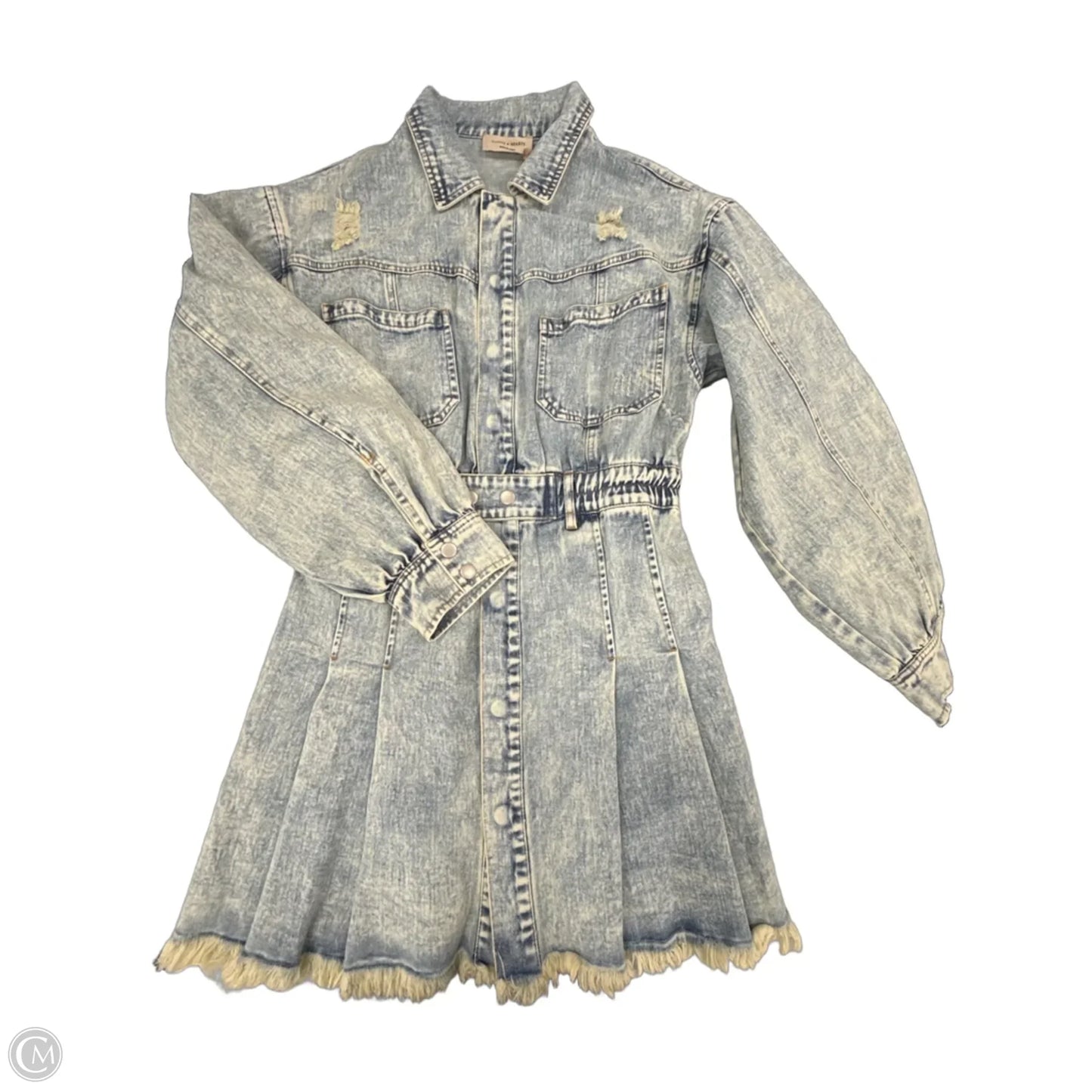 Dress Casual Short By Cmc In Blue Denim, Size: L