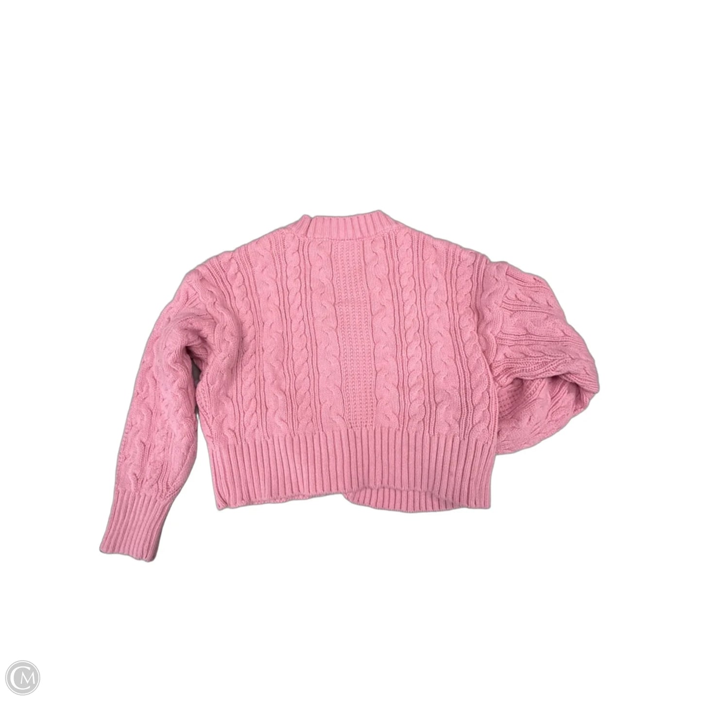 Sweater Cardigan By Forever 21 In Pink, Size: S