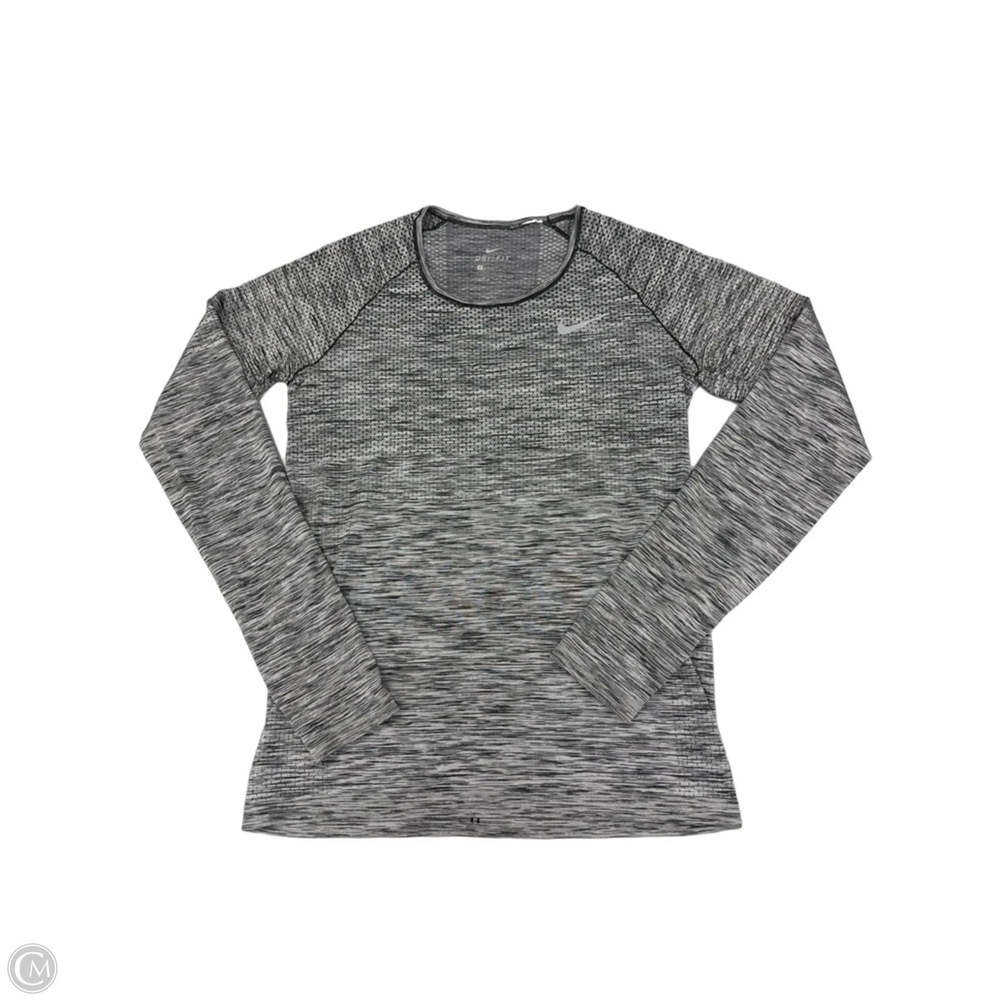 Athletic Top Long Sleeve Crewneck By Nike In Grey, Size: S