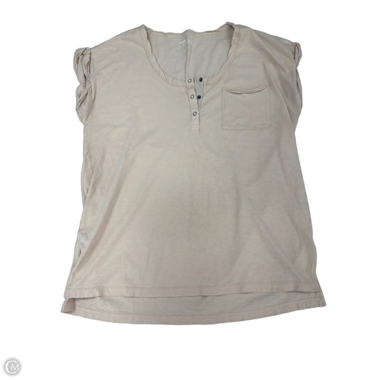 Top Short Sleeve By Aerie In Beige, Size: M