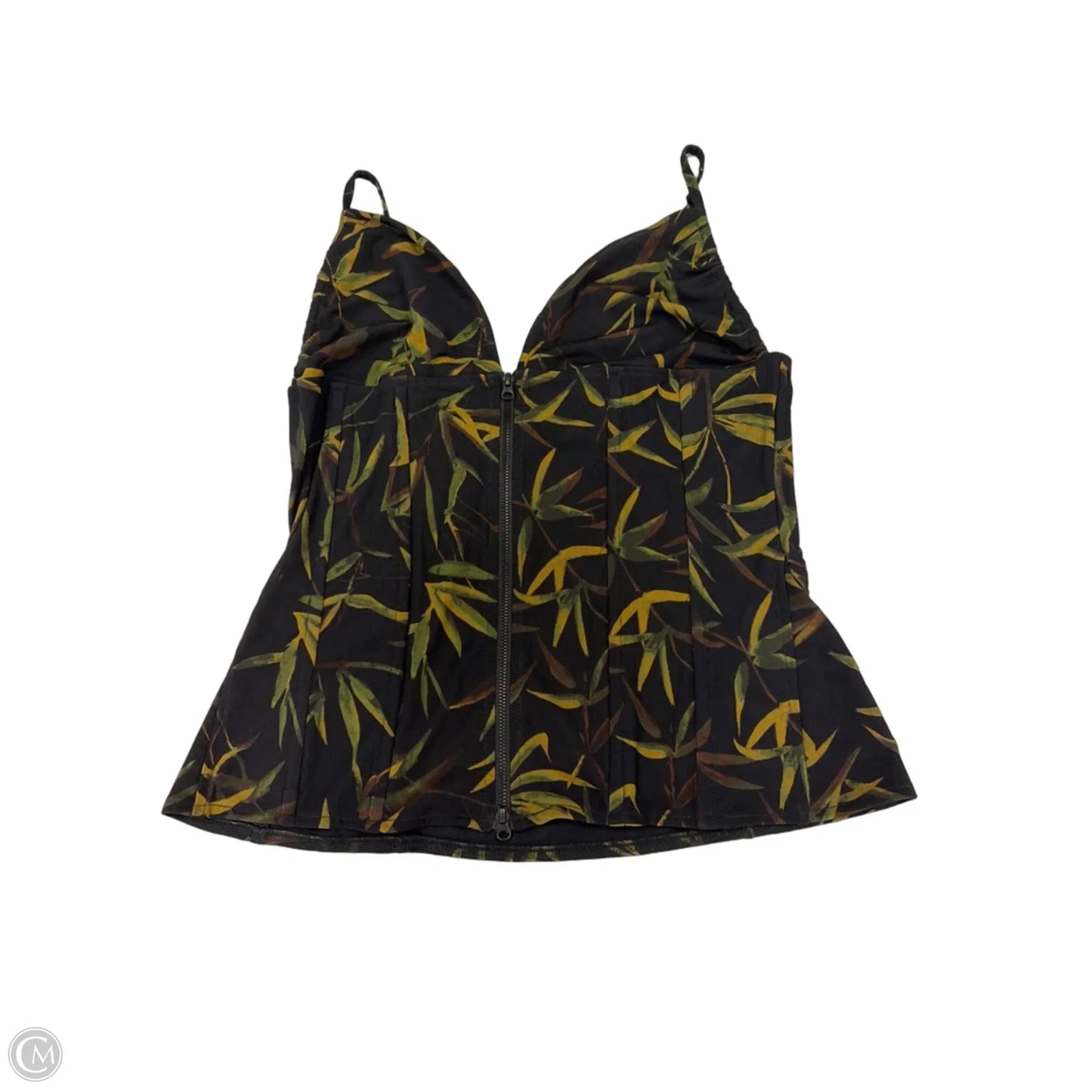 Tank Top By Who What Wear In Tropical Print, Size: L