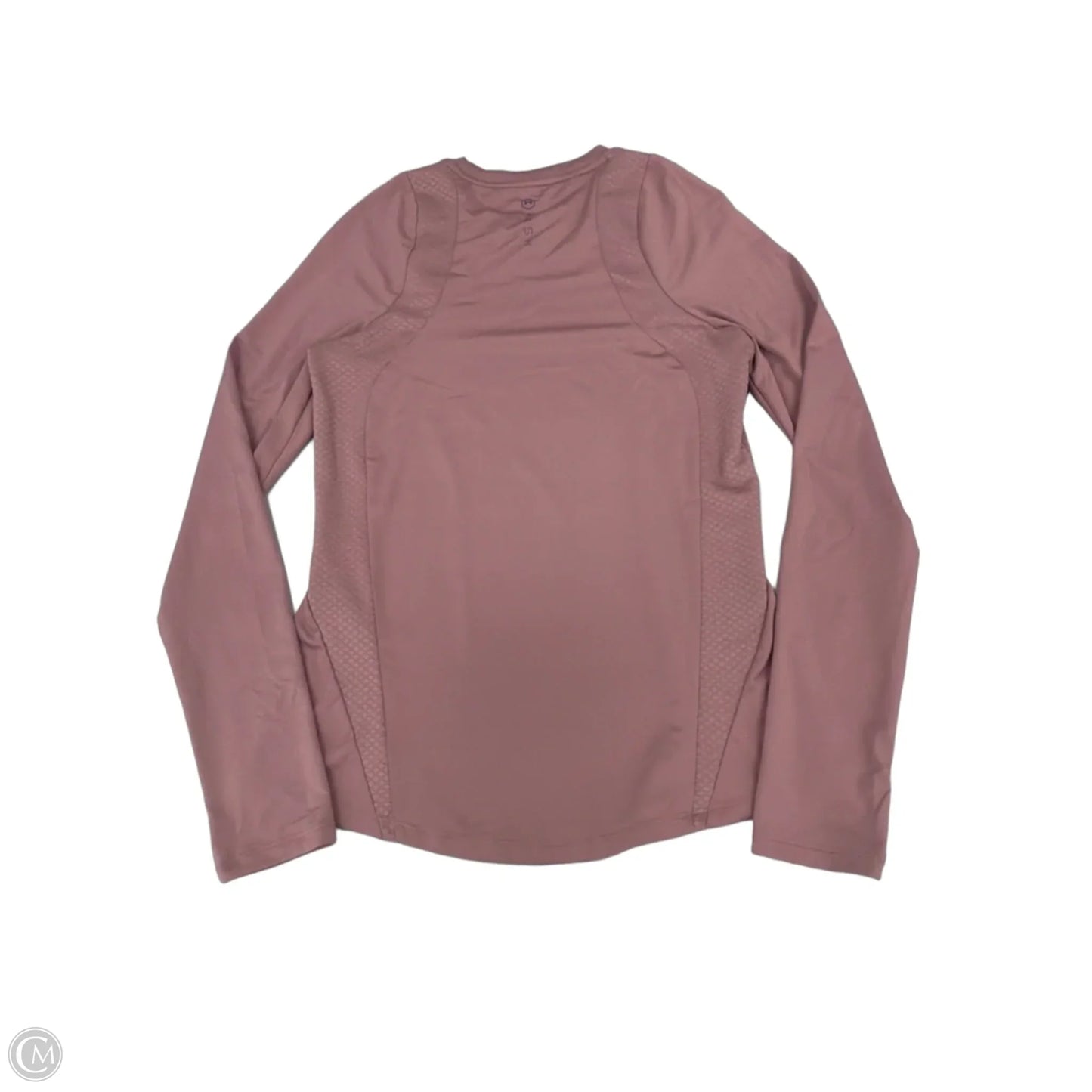 Athletic Top Long Sleeve Crewneck By Under Armour In Mauve, Size: S