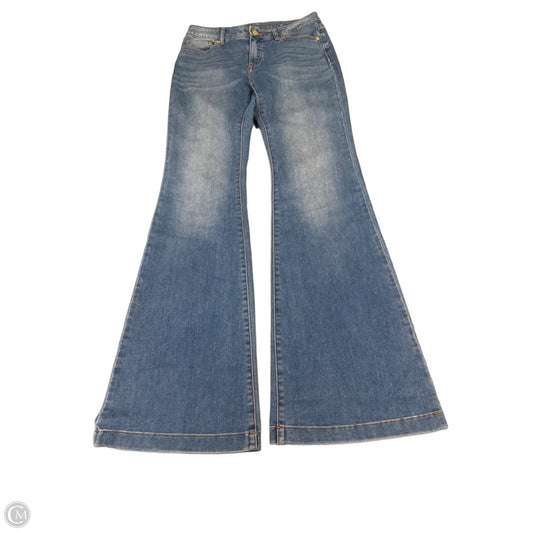 Jeans Flared By Michael By Michael Kors In Blue Denim, Size: 4