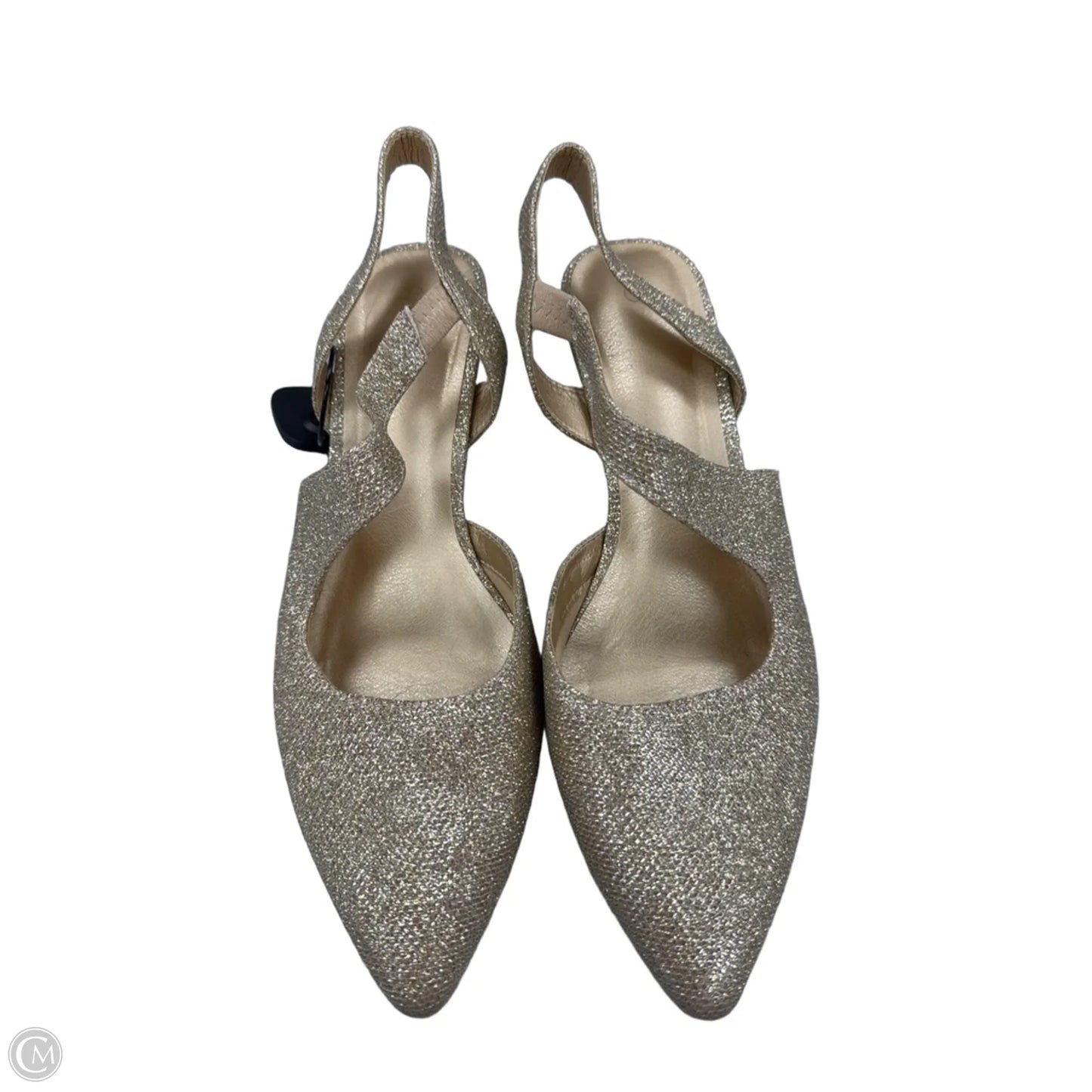 Shoes Heels Kitten By Cmf In Gold, Size: 10