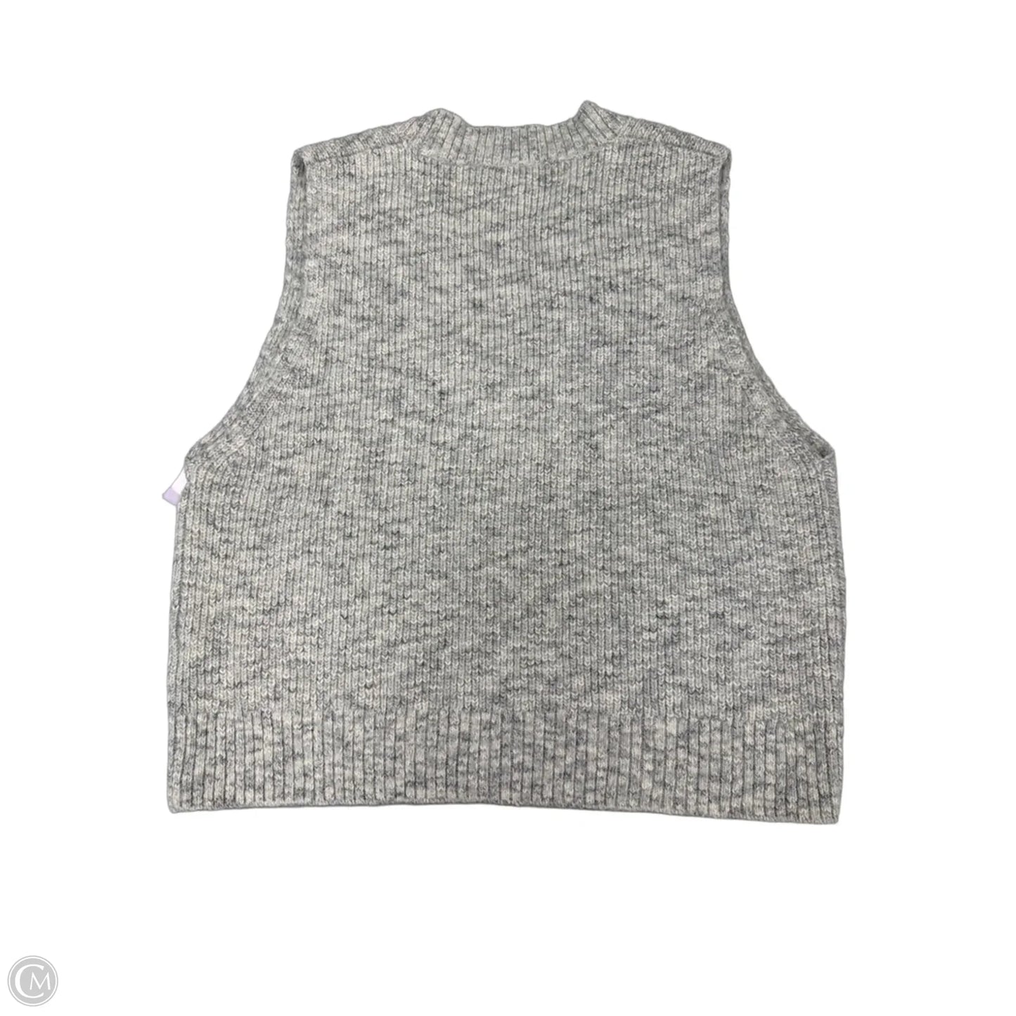 Vest Sweater By Cmf In Grey, Size: M