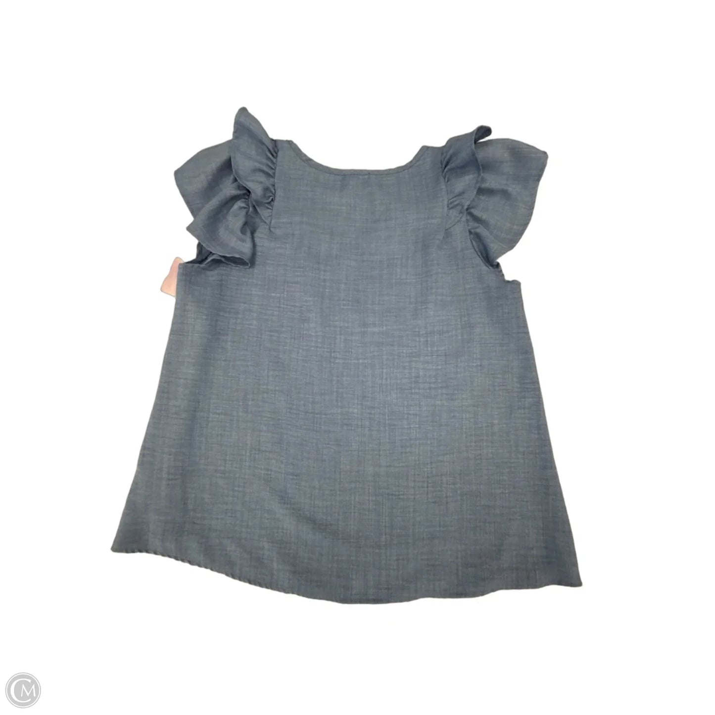 Top Short Sleeve By Adora In Blue, Size: L