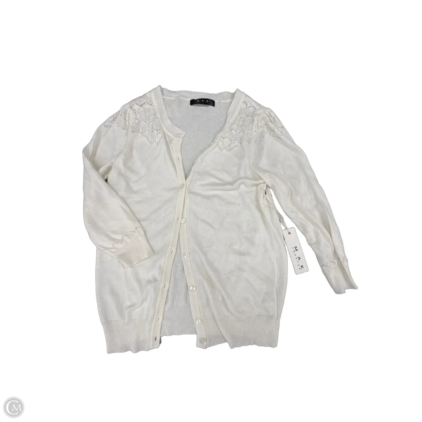 Cardigan By Cme In White, Size: S