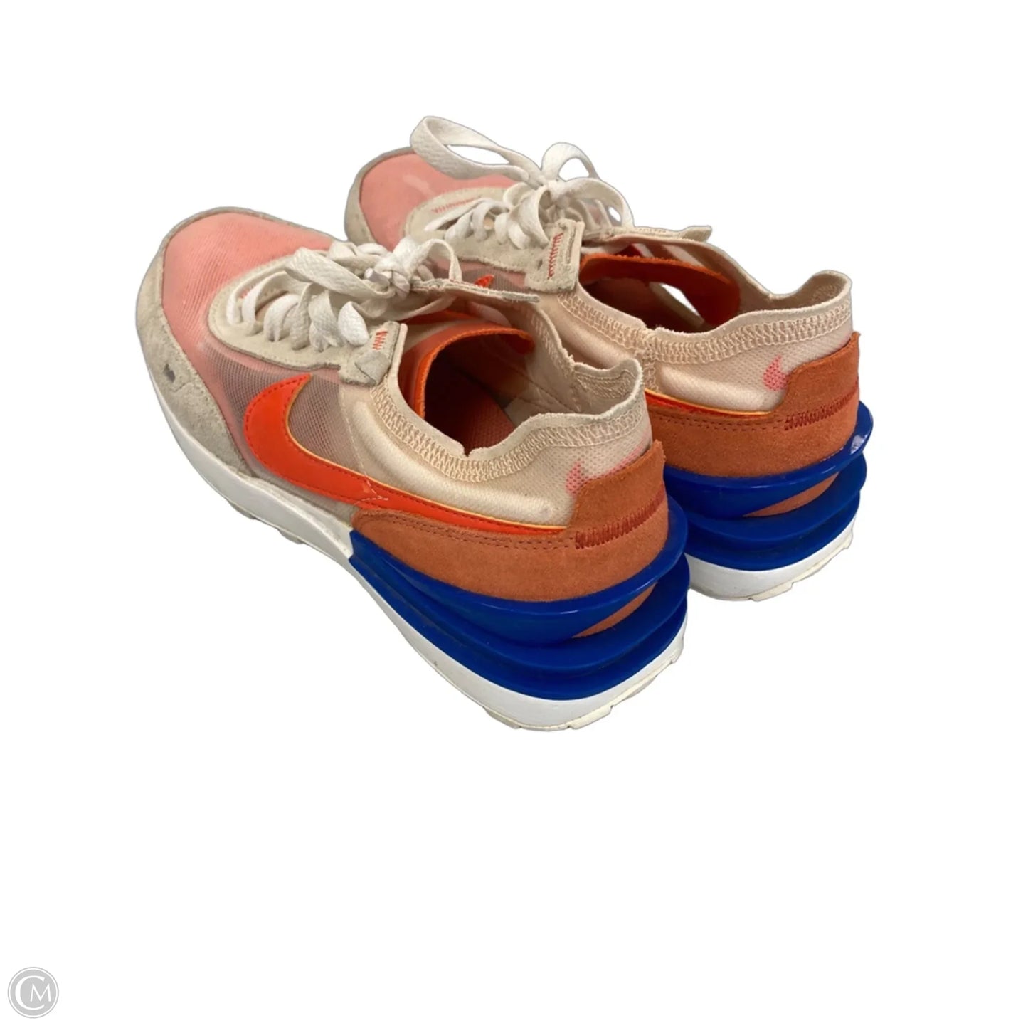 Shoes Sneakers By Nike In Orange & Tan, Size: 8.5