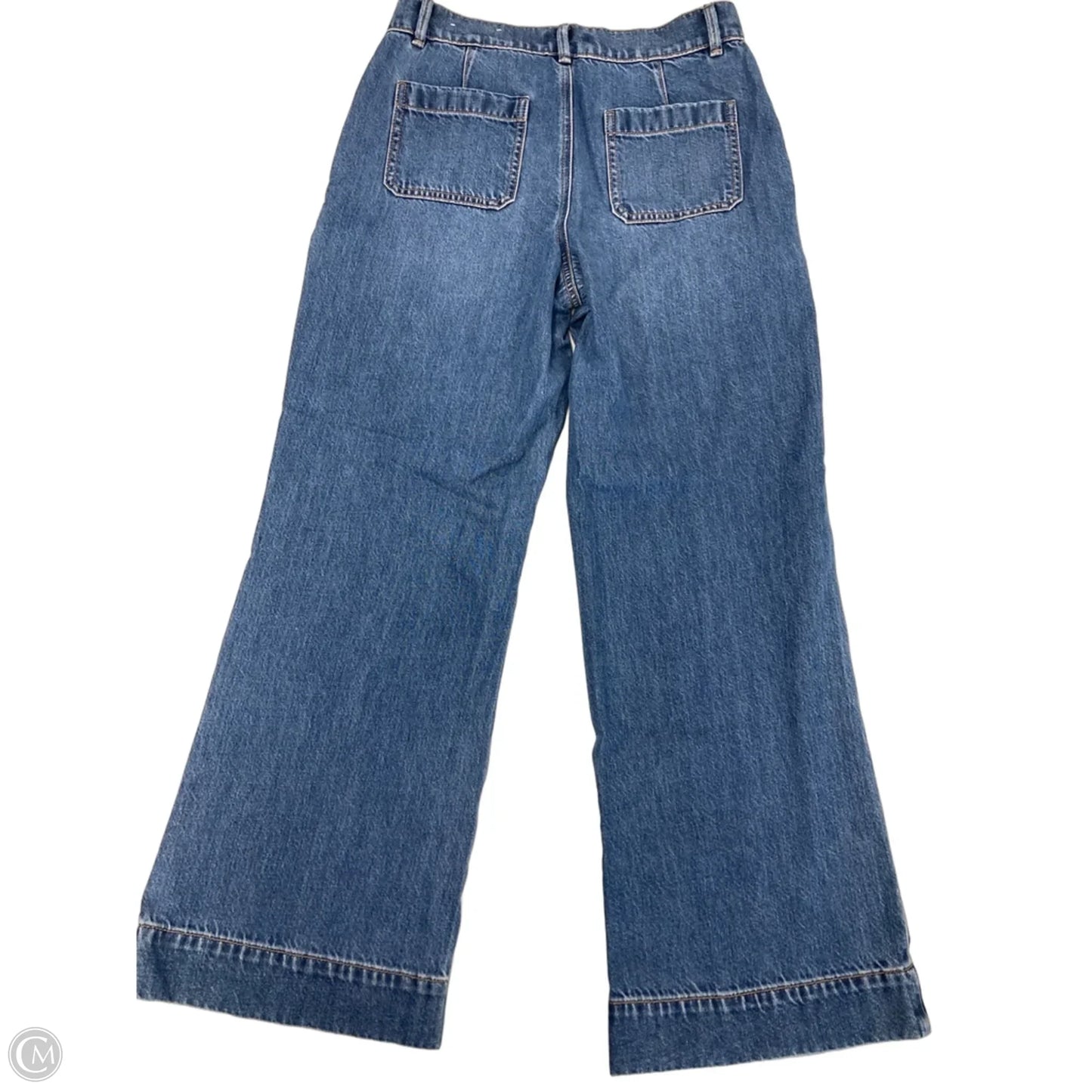 Jeans Wide Leg By Loft In Blue Denim, Size: 4p