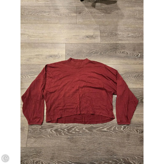 Top Long Sleeve By Aerie In Red, Size: L