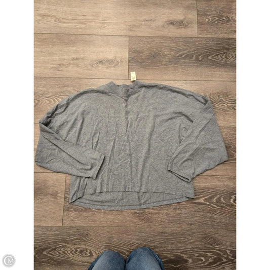 Top Long Sleeve By Aerie In Grey, Size: L