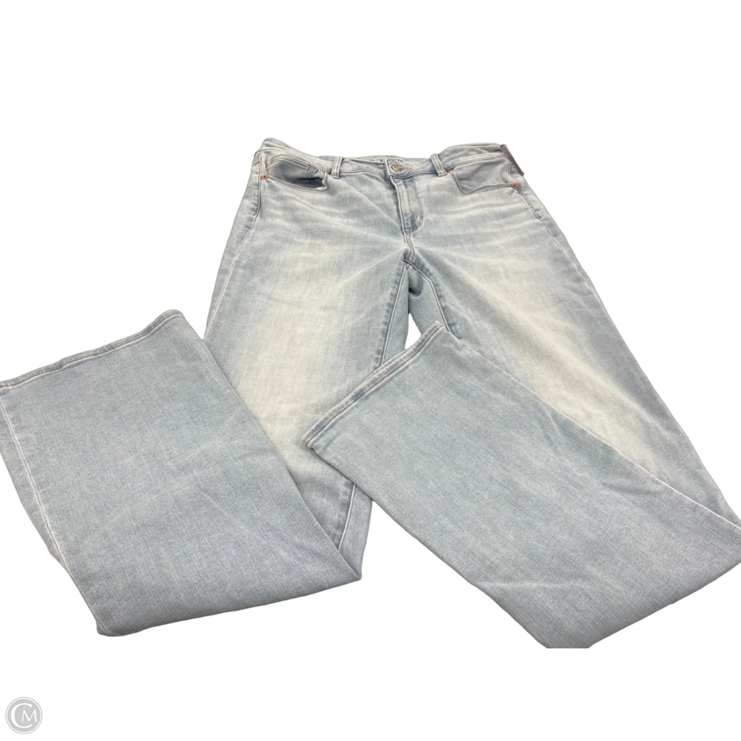 Jeans Flared By American Eagle In Blue Denim, Size: 10l