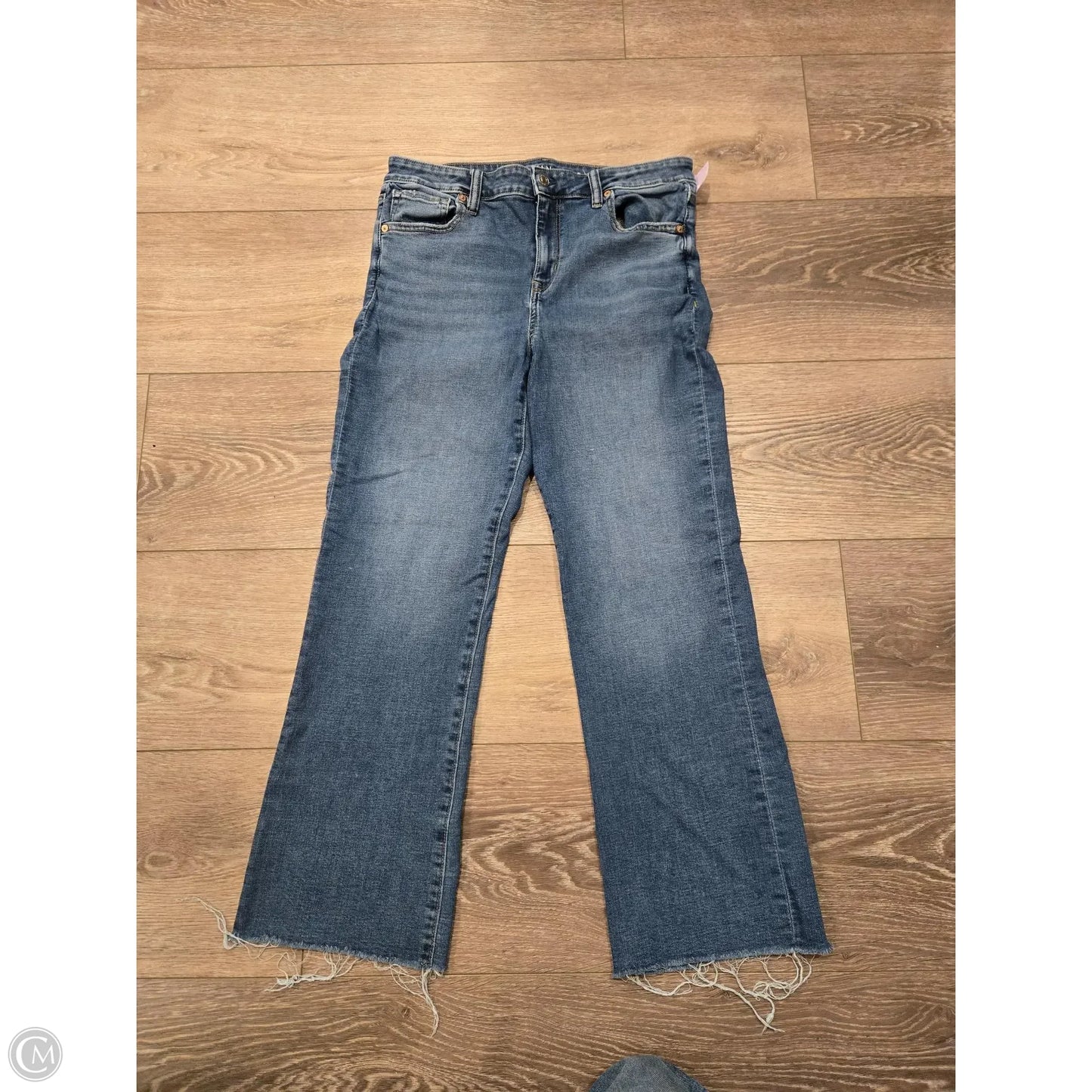 Jeans Boot Cut By American Eagle In Blue Denim, Size: 10l