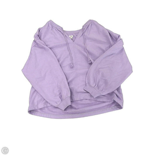 Top Long Sleeve By Aerie In Purple, Size: L