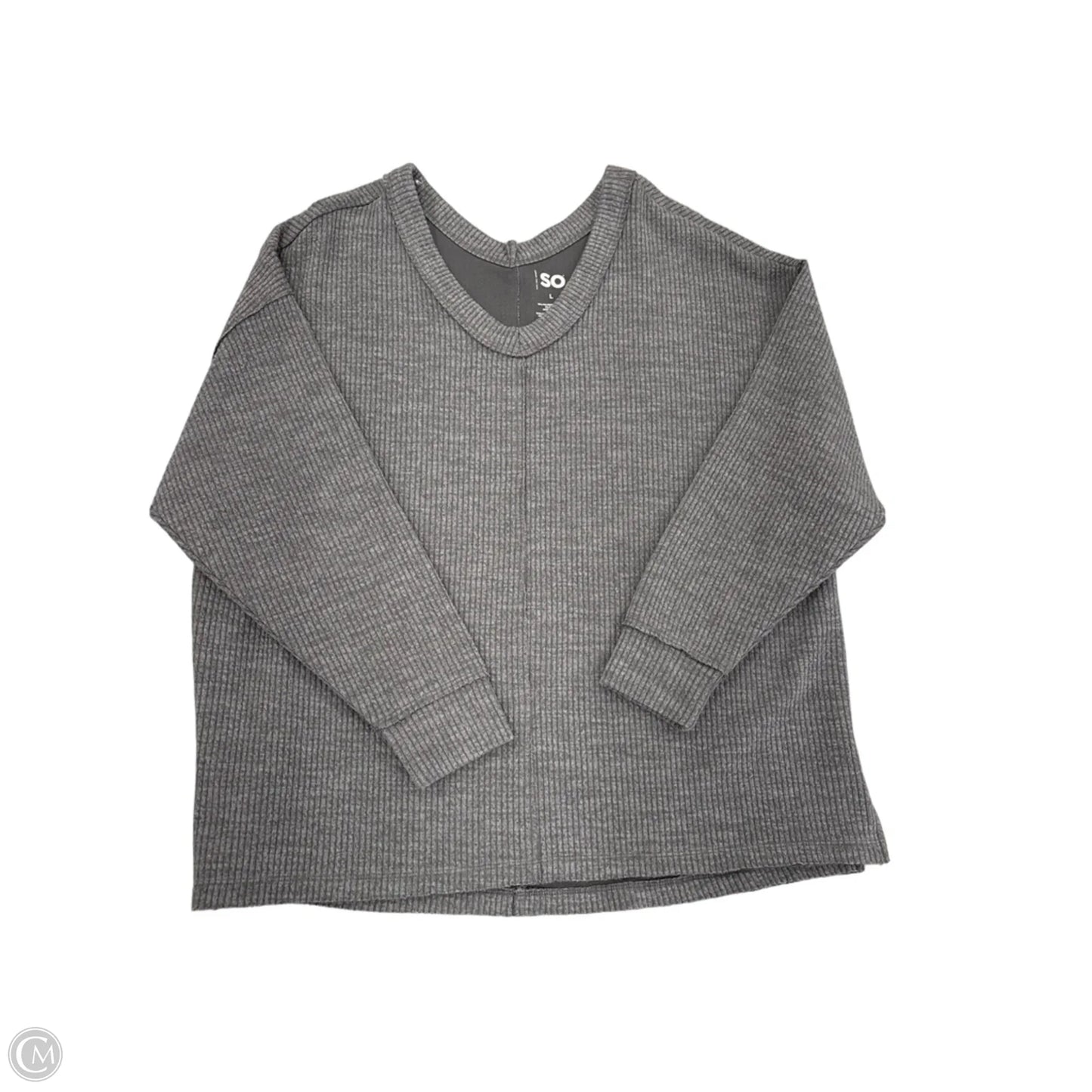 Sweater By So In Grey, Size: L