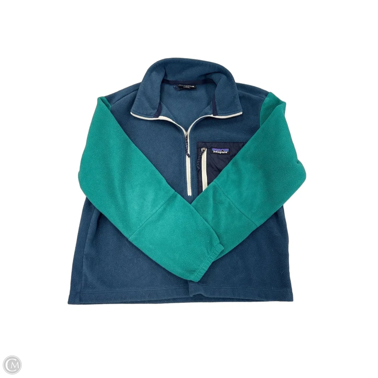 Top Long Sleeve By Patagonia In Blue, Size: S
