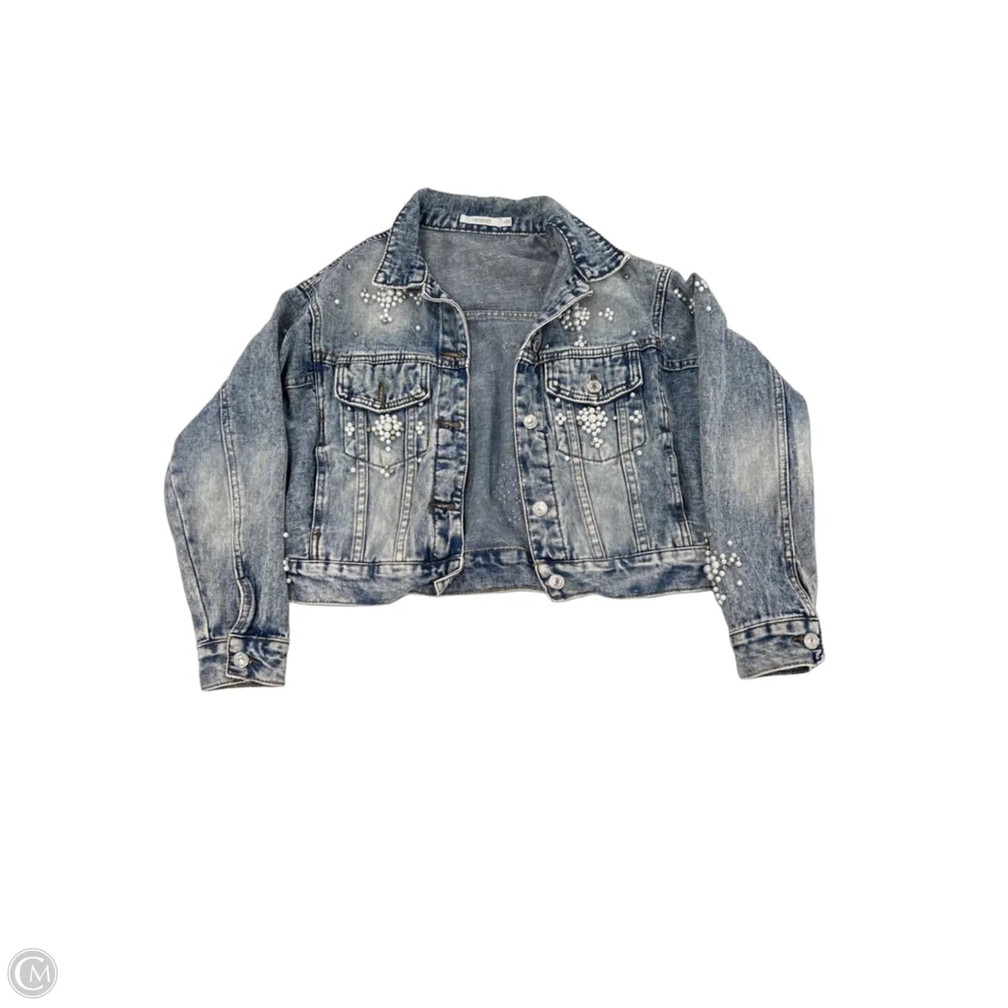 Jacket Denim By Vervet In Blue Denim, Size: S