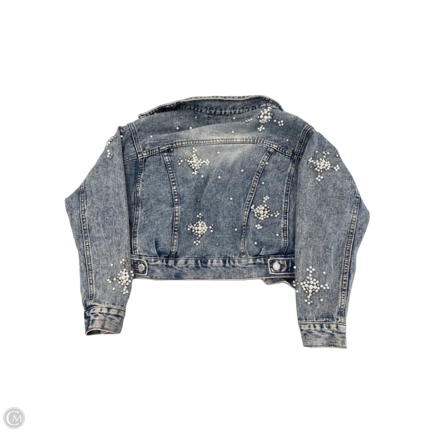 Jacket Denim By Vervet In Blue Denim, Size: S