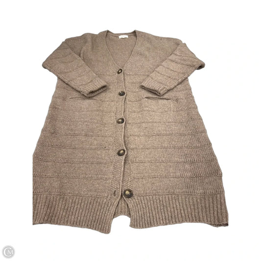 Cardigan By Sweet Lovely In Brown, Size: L