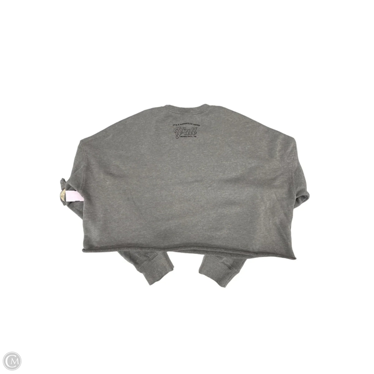 Top Long Sleeve By Bella + Canvas In Grey, Size: Xl
