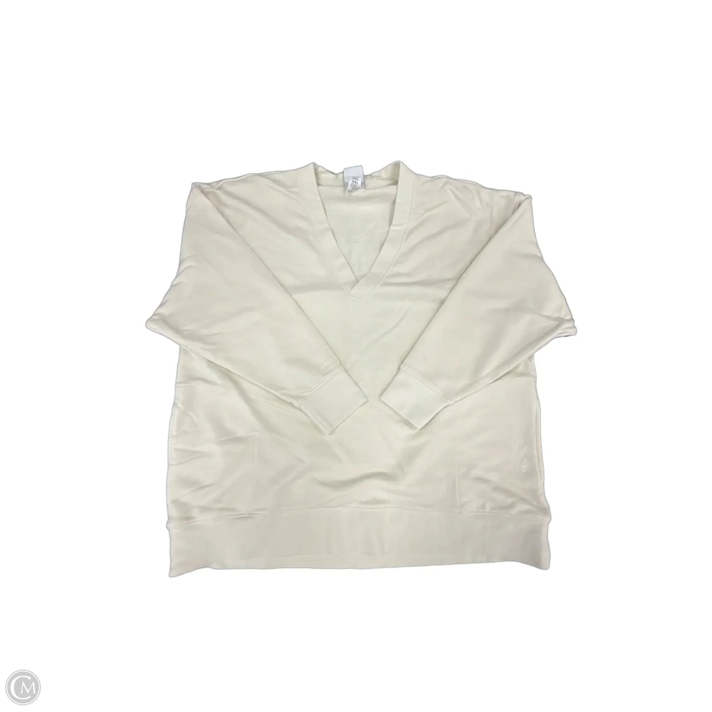 Top Long Sleeve By Champion In Cream, Size: Xxl