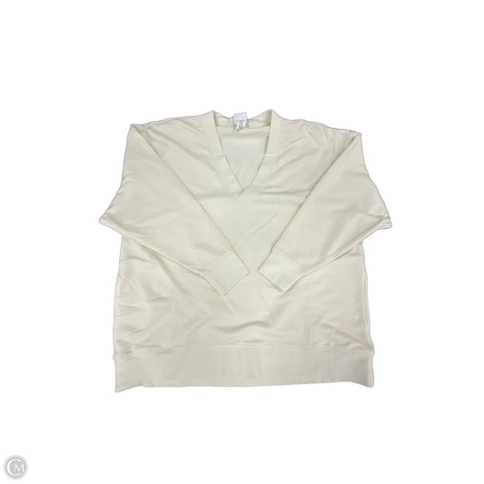 Top Long Sleeve By Champion In Cream, Size: Xxl