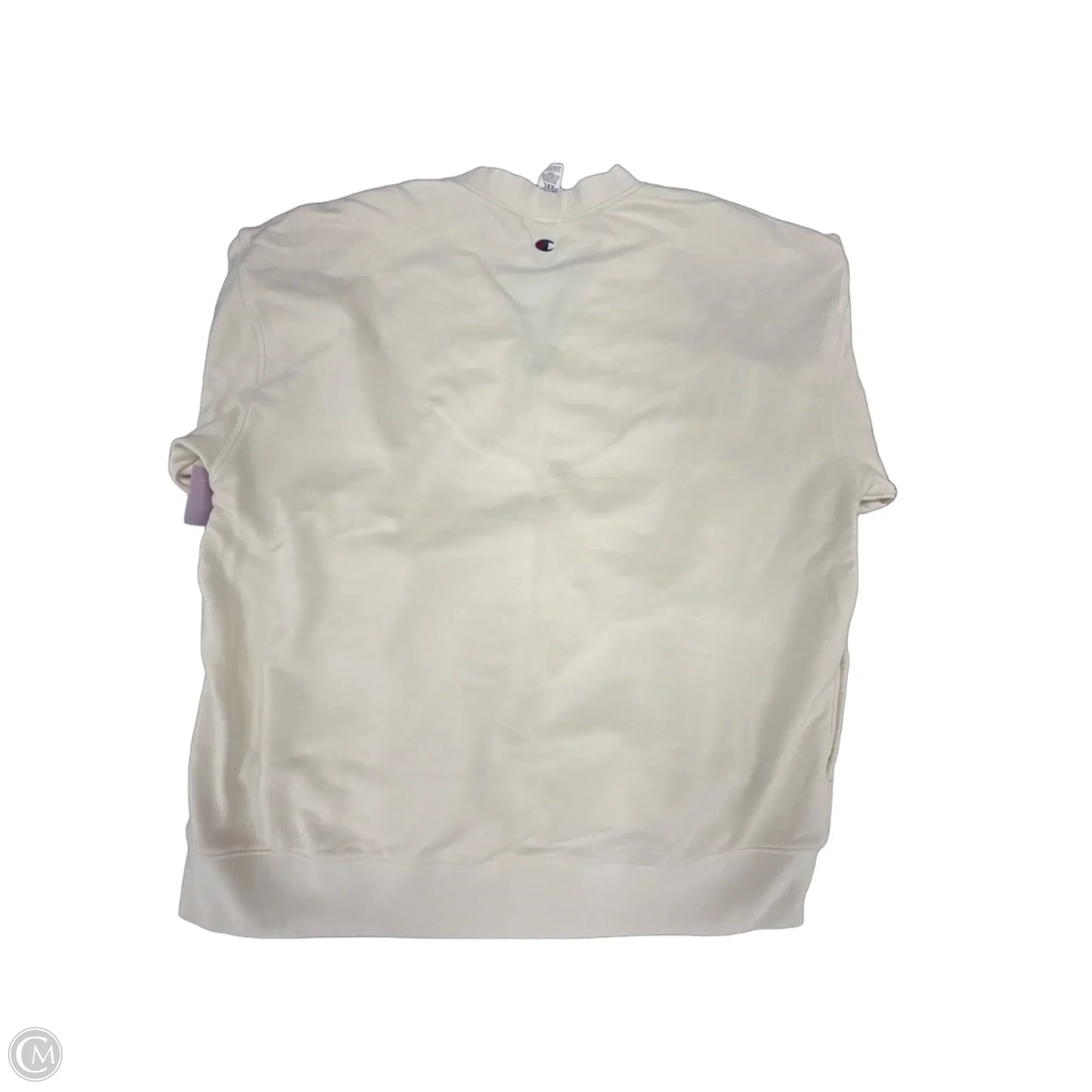 Top Long Sleeve By Champion In Cream, Size: Xxl