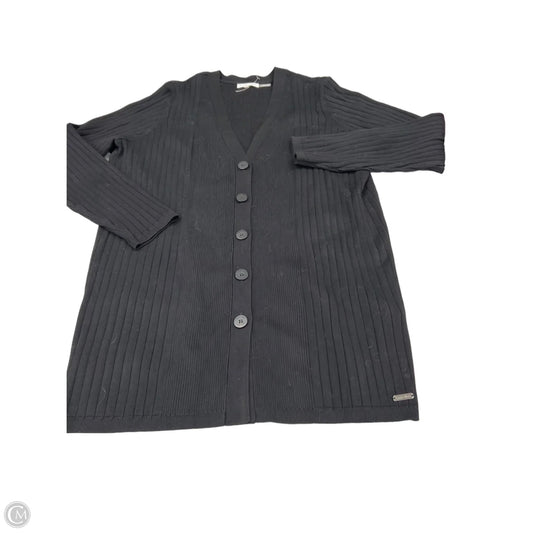 Cardigan By Calvin Klein In Black, Size: Xxl