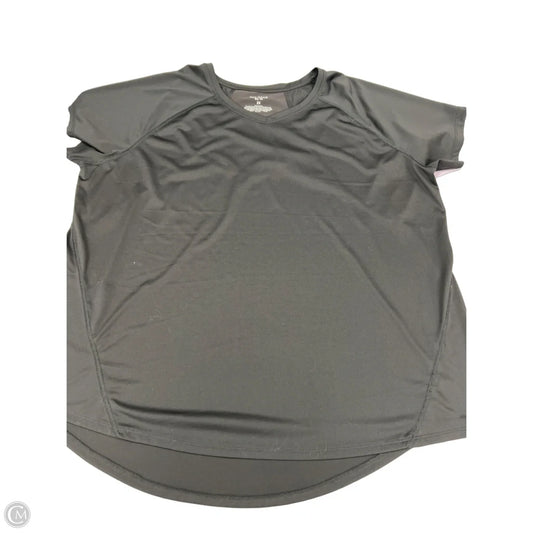 Athletic Top Short Sleeve By Tek Gear In Black, Size: 2x