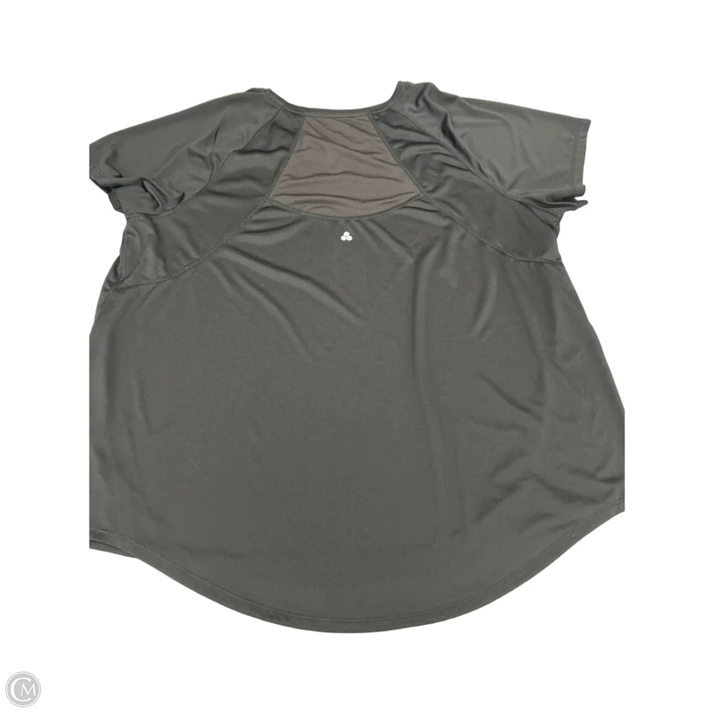 Athletic Top Short Sleeve By Tek Gear In Black, Size: 2x