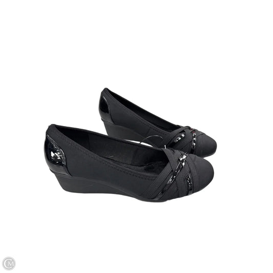 Shoes Heels Wedge By Croft And Barrow In Black, Size: 8