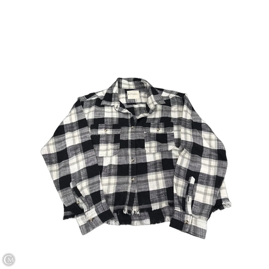 Top Long Sleeve By Lucky Brand In Black & White, Size: M