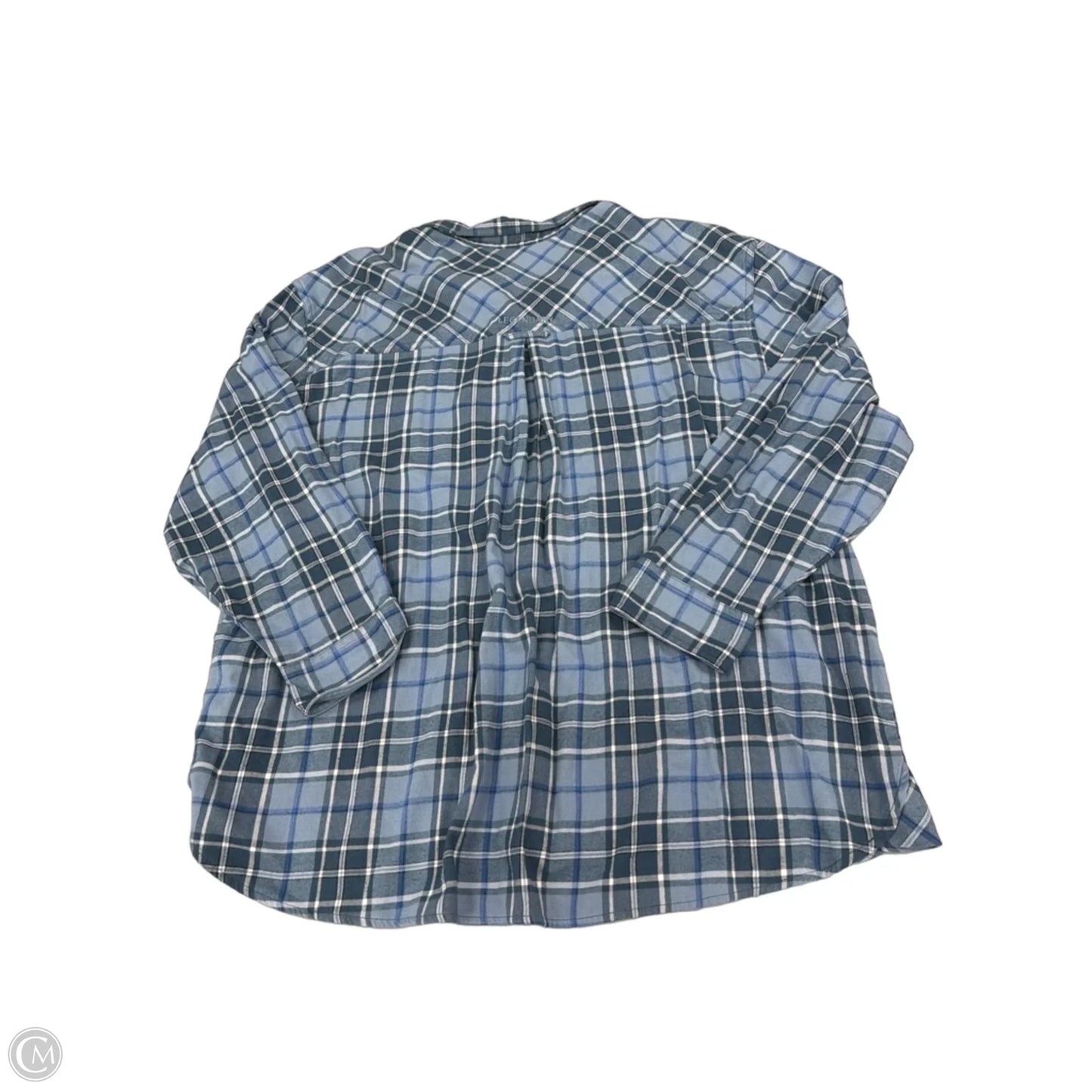 Top Long Sleeve By Cmf In Plaid Pattern, Size: 3x