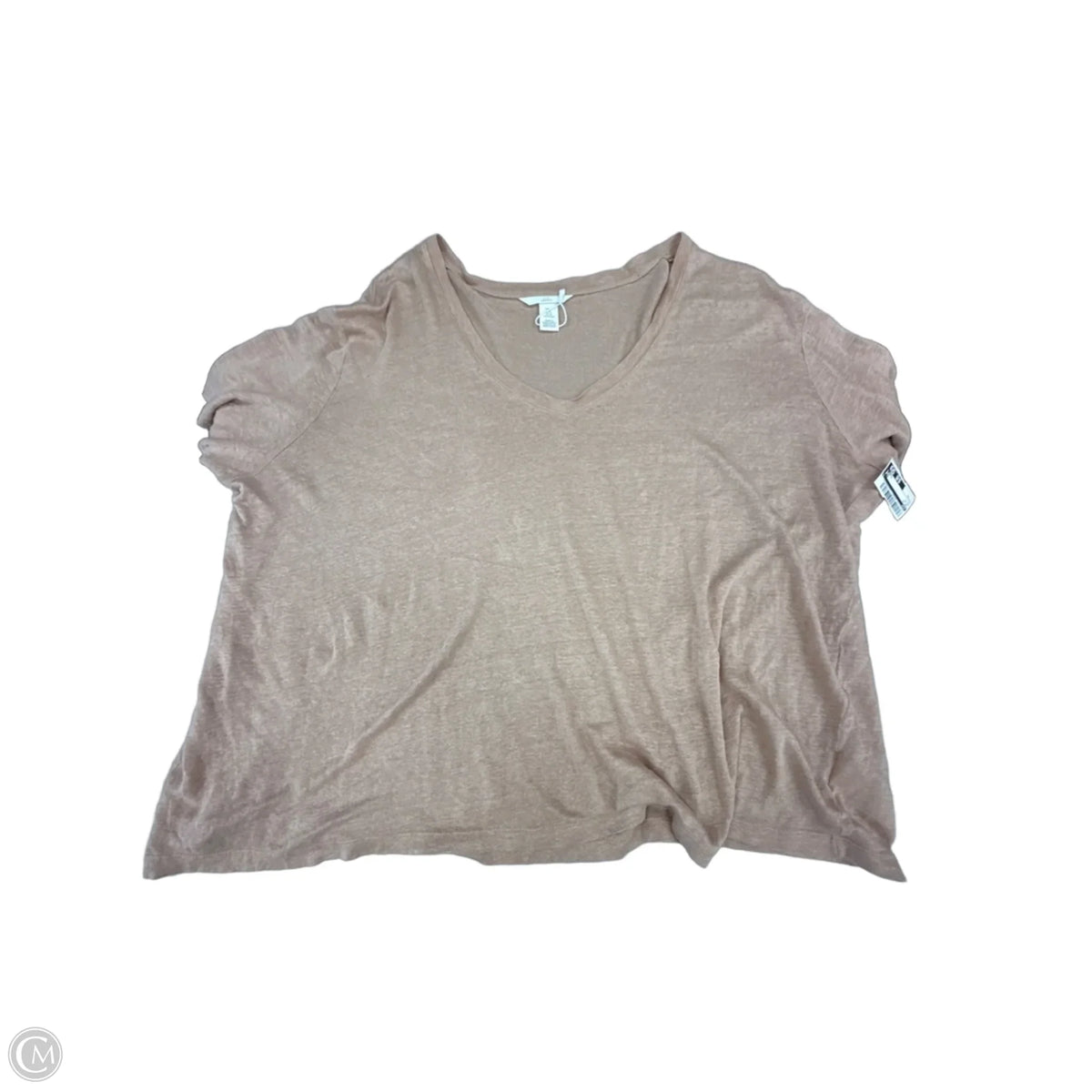 Top Short Sleeve By H&m In Beige, Size: Xl