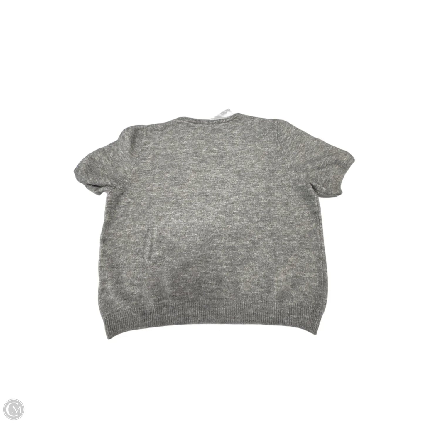 Top Short Sleeve By H&m In Grey, Size: L
