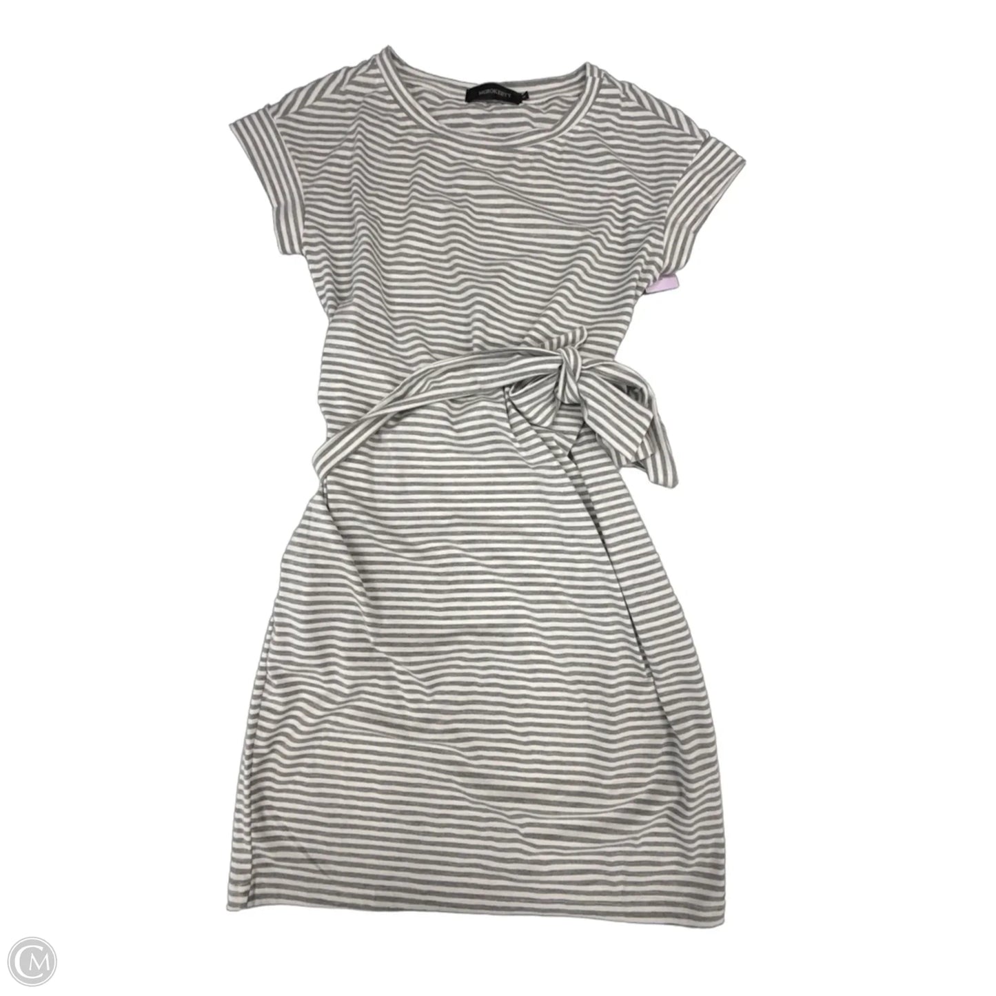Dress Casual Short By Merokeety In Grey & White, Size: S