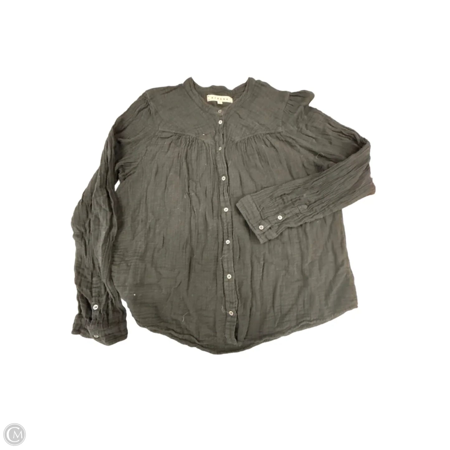 Top Long Sleeve By Xirena In Black, Size: L