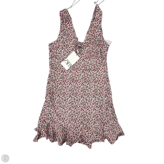 Dress Casual Short By Zara In Pink, Size: M