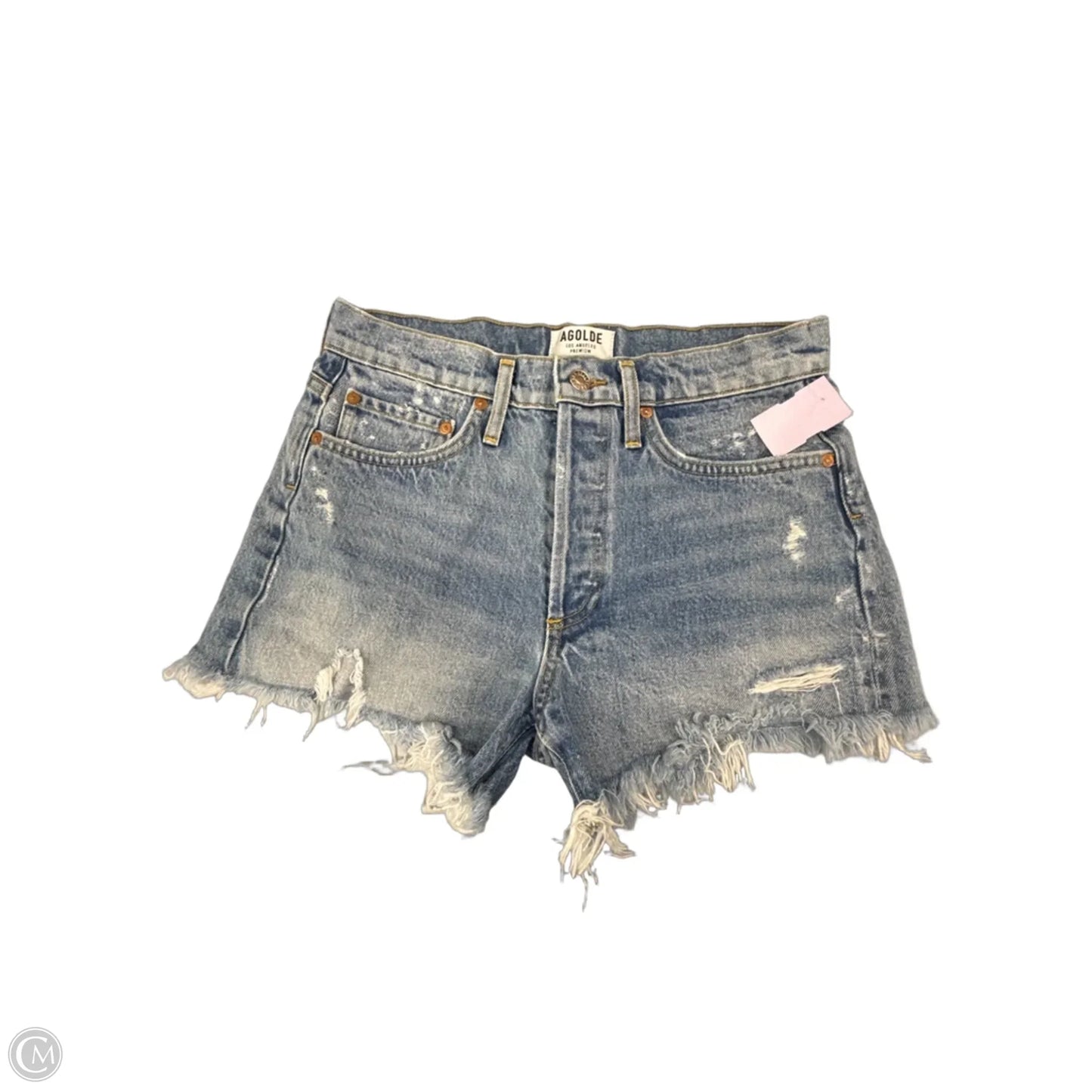 Shorts Designer By Agolde In Blue Denim, Size: 2