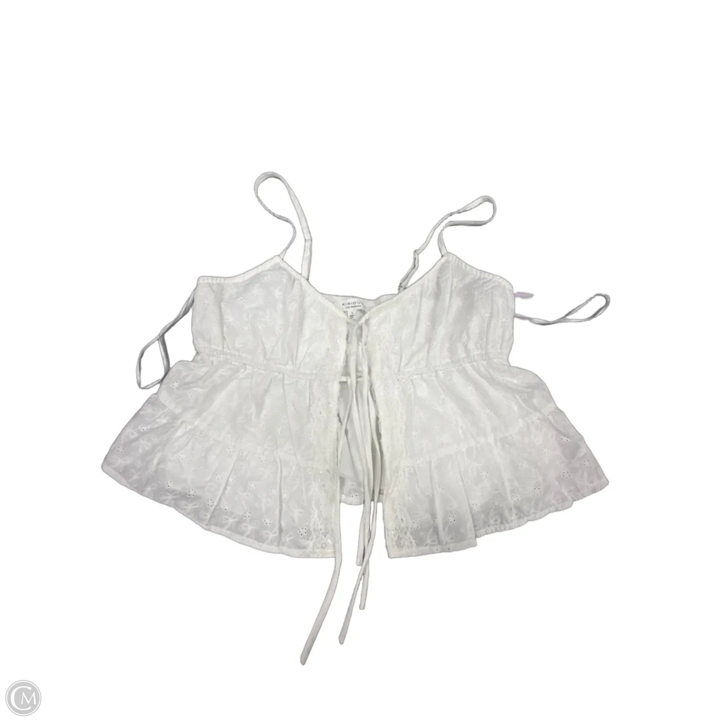 Tank Top By Kirious In White, Size: L