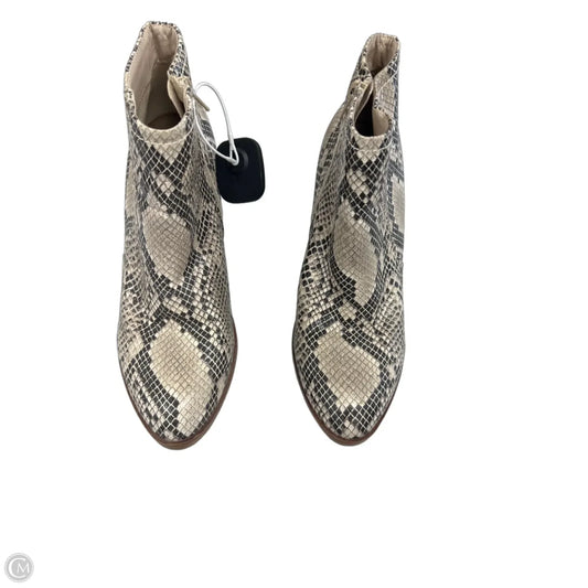 Boots Ankle Heels By Altard State In Snakeskin Print, Size: 9