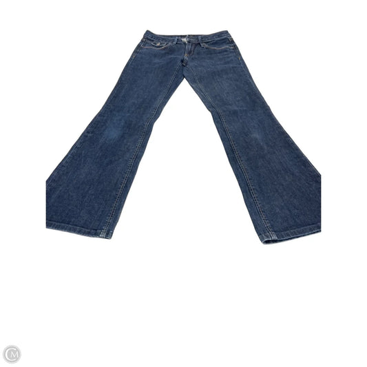Jeans Flared By Banana Republic In Blue Denim, Size: 0