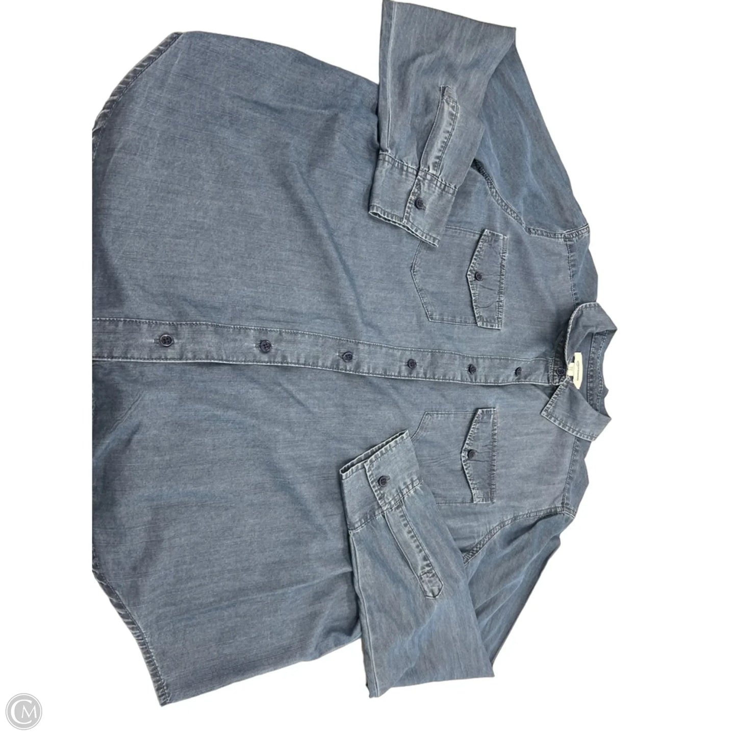 Top Long Sleeve By Amazon Essentials In Blue, Size: Xl
