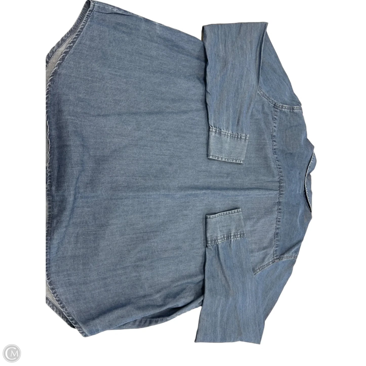 Top Long Sleeve By Amazon Essentials In Blue, Size: Xl