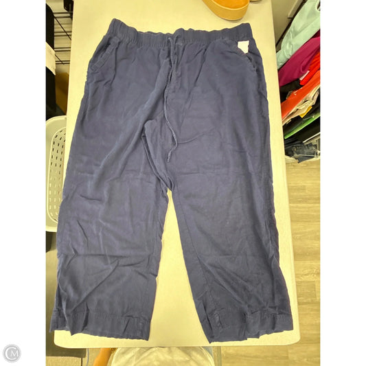 Pants Linen By Lane Bryant In Blue, Size: 24