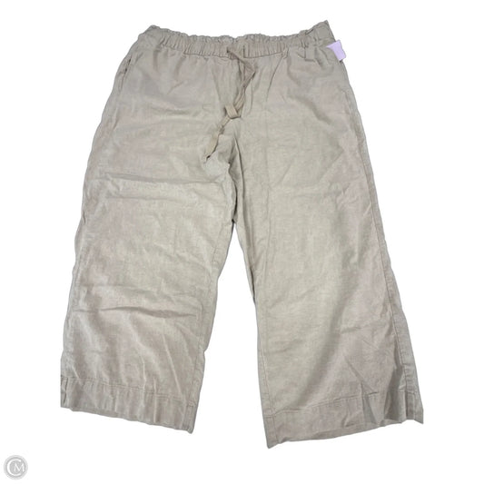 Pants Linen By Lane Bryant In Cream, Size: 24