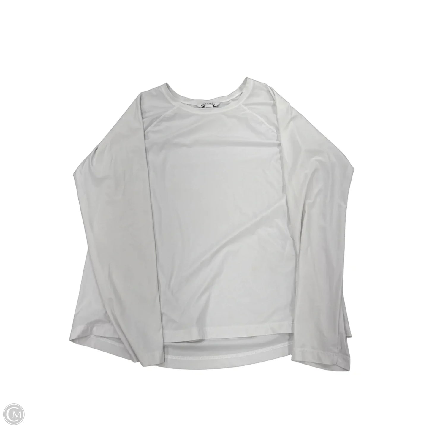 Top Long Sleeve By Athleta In White, Size: L